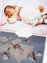 Крестильный набор крючком, фото