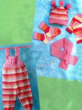 Полосатый комплект для малыша, фото