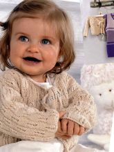 Трехцветная туника и жакетик с ажурным узором, фото