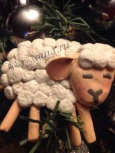 Барашек из полимерное глины, фото