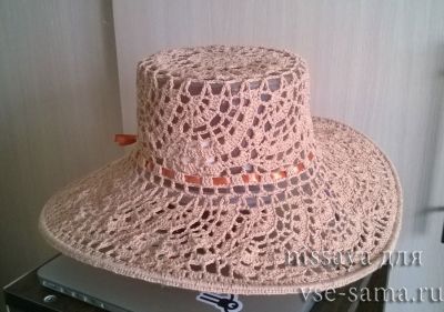 МК - Летняя шляпка крючком, фото 2