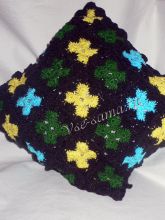 МК - Декоративная подушка из мотивов крючком