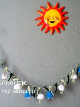 МК - Гирлянда весенних цветов, фото