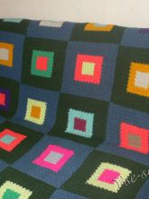 МК - Плед из квадратных мотивов