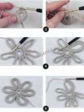 Мастер-класс - Цветы, связанные крючком-1