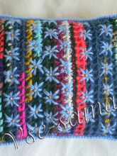 Мк - Вафельная подушка крючком