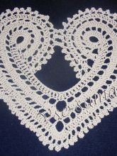 Нежное сердце крючком, фото