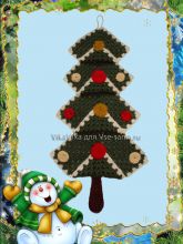 Новогодняя елочка из Бабушкиных квадратов от VikaVika