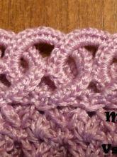 Отделка края цепочкой колечек Отделка края цепочкой колечек