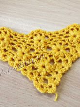 Цветочный узор крючком для шали, фото