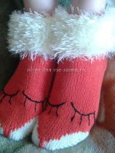 Носки спицами Лиса, фото