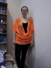 Пуловер с запахом Рыжая феечка, фото