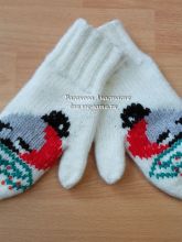 Варежки Прилетели снегири, фото