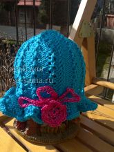 МК - шляпка спицами "Рождение медузки", фото