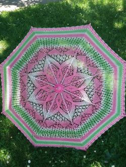 Зонт розовый цветок, фото