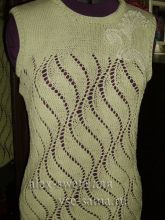 Мастер класс - ажурный жилет Весна, фото жилета Мастер класс - ажурный жилет Весна, фото жилета