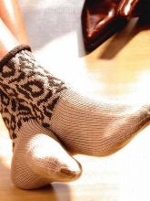 Носки с леопардовым узором