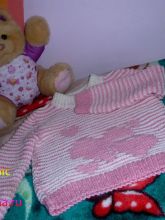 Детская кофточка - Розовая нежность