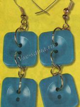 Серьги "Пуговки", фото