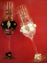 Украшение свадебных бокалов Гармония