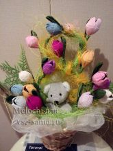 Идея для оформления букета, фото