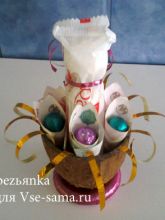 МК - Гнездо из денег и конфет, фото