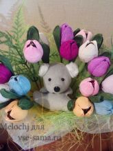 Фото - Крокусы с конфетами. Букет-подарок