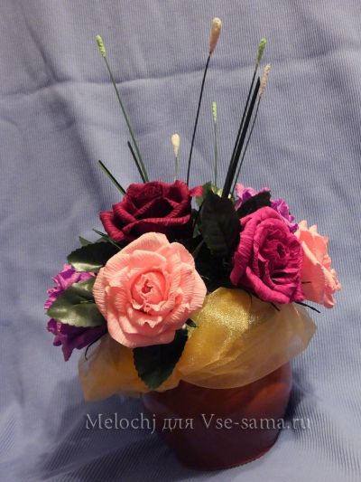 Мастер-класс - Конфетные розы, фото 16