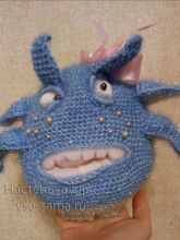 Игрушка крючком - Бактерия Триша, фото