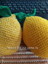Лимончик крючком, фото