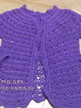 Летняя кофточка крючком, фото