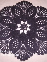 Салфетка крючком Фиолетовая тайна, фото Салфетка крючком Фиолетовая тайна, фото