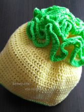 Шапочка крючком Брокколи, фото