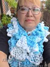 Шарф Голубые облака, фото