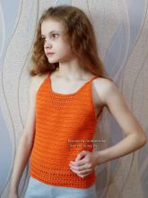 Топ крючком Бабочка, фото