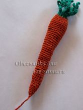 Вязаная морковь, фото