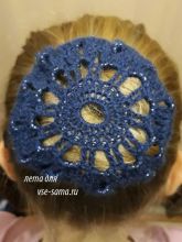 сеточка на пучок волос, фото