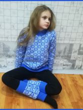 Пуловер и гетры, фото