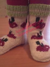 Детские носочки Яблоки на снегу