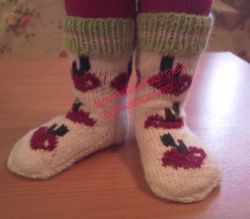 Детские носочки Яблоки на снегу
