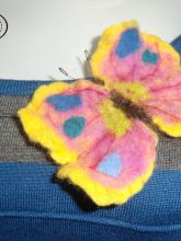 Валяная брошка Бабочка от oxakon