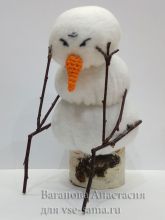 Мастер-класс - Снеговик Печалька, фото