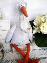 Шьем Аиста - Тильду