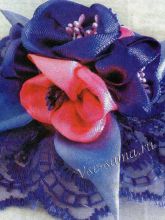 Тюльпанчик из лент, фото