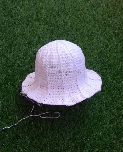 Вяжем поля шляпки