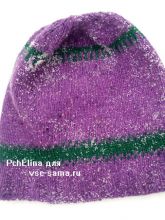 Детская шапка из твида, фото