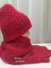 Очень теплый комплект спицами, фото