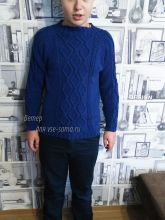 Пуловер с ромбами для подростка, фото