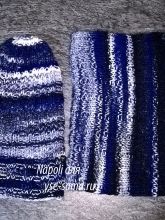 Шапочка бини и снуд для подростка, фото