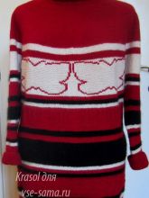 Свитер с бабочками, фото